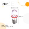 MECCANIXITY E10 Screw Base LED Bulb DC 12V 0.25W Round