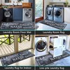 Falflor Farmhouse Laundry Room Rug Runner 20"X59" Non Slip Waterproof