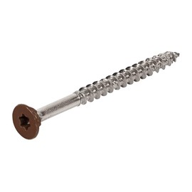 DeckWise #10x2-1/2 Brown Bugle-Head All-Purpose Screws, 305 Stainless Steel T15 Deck Screws Cover 100 Sq. Ft. of Decking (350 Pack)
