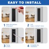 HOMOTEK Recessed Pocket Door Pull Handle, Edge Flush Pull, Hidden