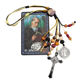 TALPGOD St Benedict Medals for Door with St Michael Medal Prayer Cards Home Protection,House Blessing Gift Set for New Home Catholic Decor,Medalla De San Benito Miguel Arcangel,Escapularios Catolicos