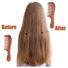 Wooden Wide Tooth Comb for Women Men, Anti-static Sandalwood Detangling