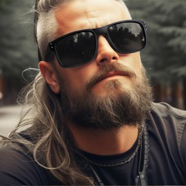 Polarized Sunglasses Men Womens - Retro Square Sun Glasses for Fishing Driving UV Protection (G15)