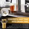 Drip Tray Drain Assembly, 2" Brass Drain Fitting with 1/2"