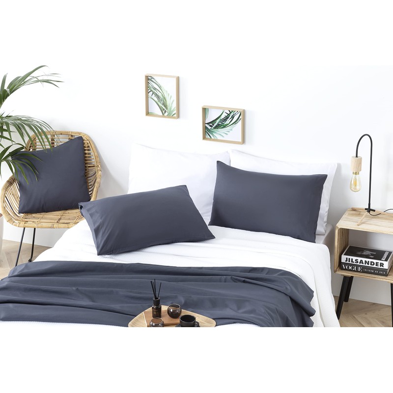 Todocama Set of 2 Extra Soft Hypoallergenic Microfibre Pillow Cases