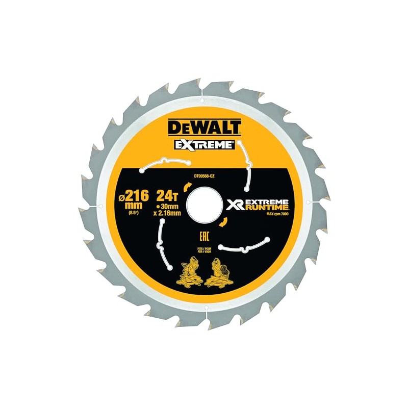 DEWALT DT99568 216 mm x 30 mm x 24T XR