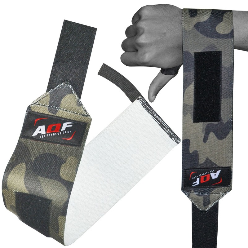 AQF Power Weight Lifting Wrist Wraps Supports Gym Training Fist