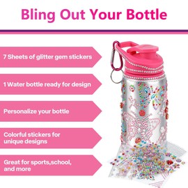 Birthday Gifts for Girls Kids Toys for Girls 4-6 Kids Water Bottle 5 Year Old Girl Gifts 4 Year Old Girl Gifts Water Bottle Kids Crafts Age 7-10 Water Bottle for Kids 8 Year Old Girl Gift Ideas 3Pack