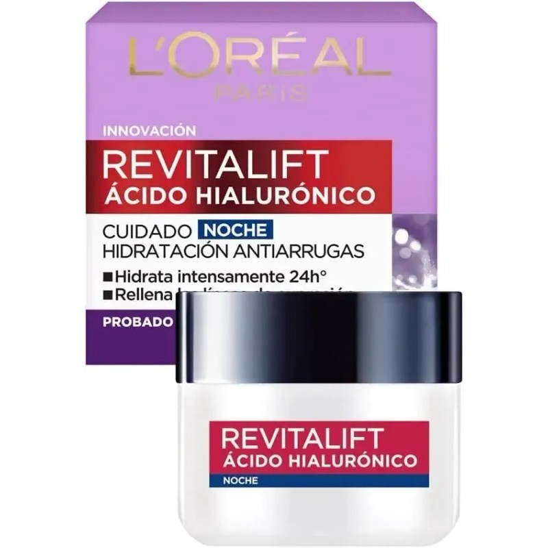 L'oreal Revitalift Acido Hialurónico Antiarrugas Noche 50 Ml