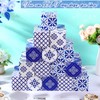 Fuyoooo 50 Pcs Mini Blue White Floral Favor Boxes Small