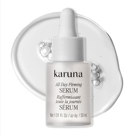Karuna Suero reafirmante para todo el día – Péptido antienvejecimiento y suero facial de colágeno con ácido hialurónico de 6 formas, ligero relleno e 