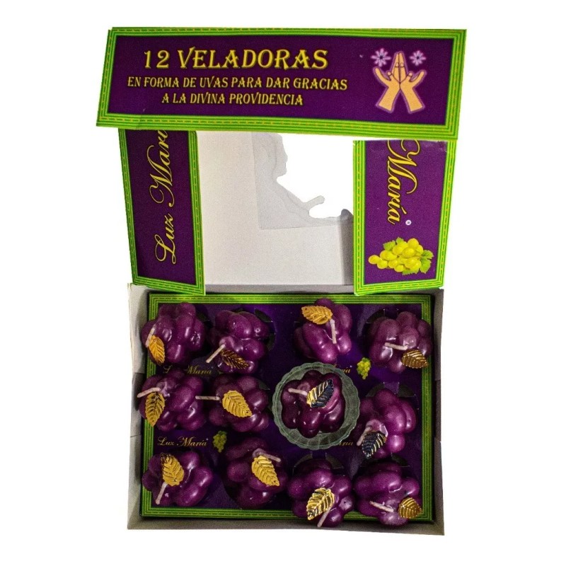 10 Uvas Doceneras Aromáticas 100% Parafina Pura