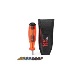PB Swiss Tools Bit Holder Screwdriver Anniversary Set PB 6464 - Limited Edition | 100% Swiss Made | Screwdriver with Bits in the Handle Including Bag Slot Size 2/3/4 PH1/PH2 T10/T15/T20