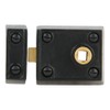 A29 Small 2 3/8 Inch Iron Rim Latch, Black Powder