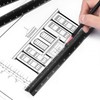 GALAMAX Architectural Scale Ruler, Aluminum Triangular Scale Ruler Standard Metric