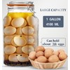 Folinstall Super Wide Mouth Glass Storage Jar with Airtight Lids,