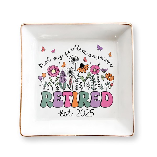 CERMELUS Retirement Gift Jewelry Dish for Women – Est. 2025