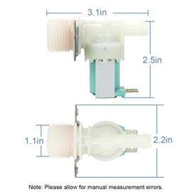 DC62-30314K Solenoid Valve Inlet Single Way Guide Water Valve Electric Control Valve for Water Washing Machines