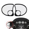 Unbranded Black Fairing Mount Side Mirror with Blind Spot For