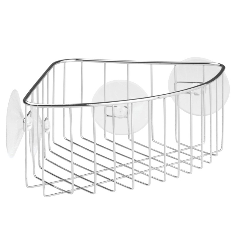 InterDesign Rondo, Corner Basket, Stainless Steel