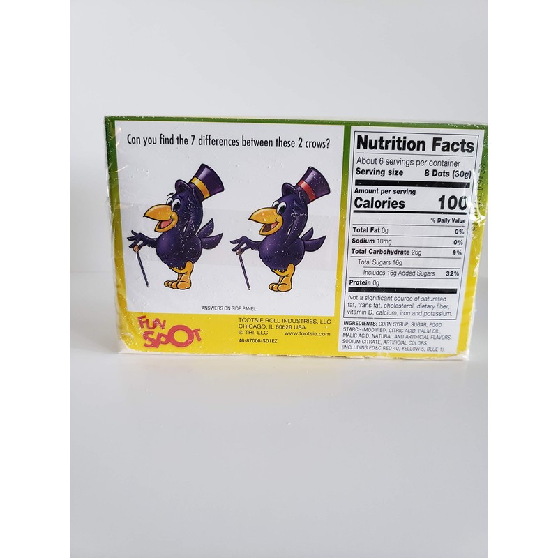 Tootsie Sour Dots Assorted Flavor Gumdrops, 6 oz