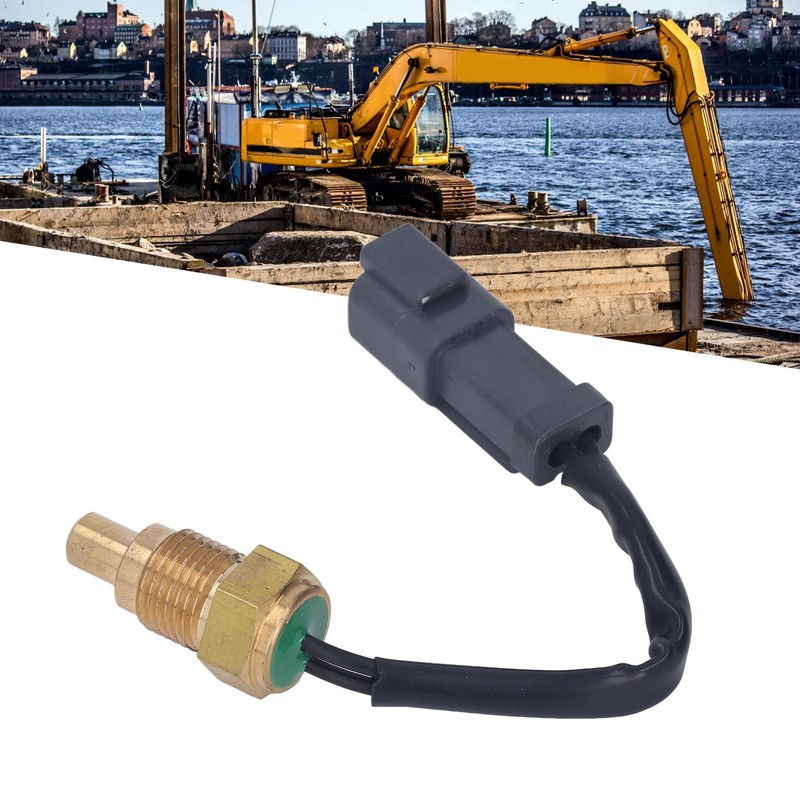 2Pin Excavator Water Temperature Sensor Brass High Accuracy Robust Water