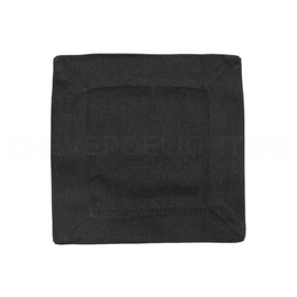 CleverDelights Black 6" Cocktail Napkins - 12 Pack - 100% Cotton Canvas - Heavyweight