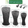Golf Club Head covers. Set of three. Driver, Fairway Wood,