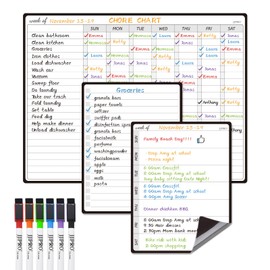 JJPRO Magnetic Dry Erase Chore Chart for Multiple Kids and Adults- Chore Board for Teenagers,Chore Chart with 6 Markers