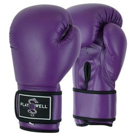 Playwell Beginner Series: Ladies and Girls Boxing Gloves Sparring Purple Series (8 oz)
