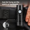 800LM Mini Flashlight Small Pocket EDC Light USB Rechargeable Keychain