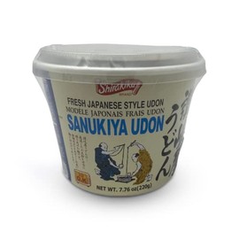 Shirakiku Sanukiya Udon Noodles – Fresh Japanese Style Instant Udon Bowl, Thick & Chewy Wheat Noodles, Easy to Prepare Traditional Asian Meal, Microwaveable Noodle Bowl, 7.16 oz (Pack of 6)