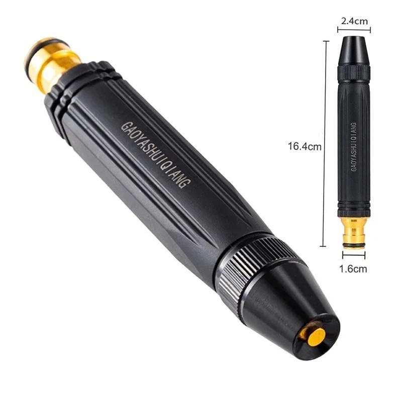Metal High-Pressure Water Spray Gun Nozzle for Garden Hose