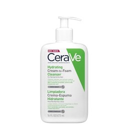 CeraVe Limpiadora Crema-Espuma Hidratante|Limpiador para piel normal a seca 473ml