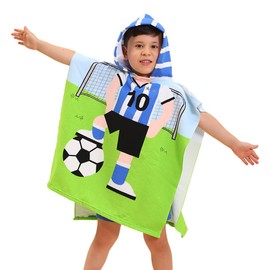 WEIENSC Hooded Kids Beach Towels - Soft Microfiber Poncho Towel for Ages 1 to 6, Quick Dry & Lightweight Swim Cover-ups, Ideal for Boys and Girls