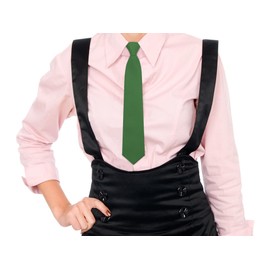 LJBFNN Tie for Women, 2.75'' Solid Color Womens Ties, Pre-Tied Adjustable Clip on Neck Ties for JK Uniforms Shirts Accessory