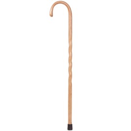 Brazos Walking Cane for Men and Women Handcrafted of Lightweight Wood and made in the USA,Tan Oak, 37 Inches