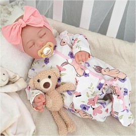 Babeside Series Realistic Lifelike Reborn Baby Dolls - Lovely Awake Realistic-Newborn Baby Dolls Soft Body, Valentine's Day Gift, Real Life Baby Dolls Girl with Gift Box for Kids Age 3+:_Reborn Baby Dolls - Bailyn