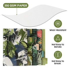 Eagle Index 5-Tab Paper Dividers, Discbound Accessories, Discbound Notebook Dividers, 8 Hole Punched Junior Size, Compatible with Arc Planners or Notebooks (Green)