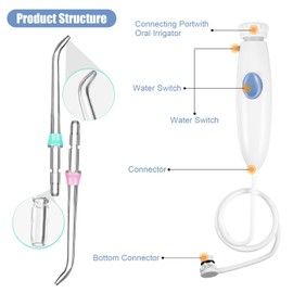 Wp-100 Standard Plastic Oral Hygiene Handle with 4 Irrigators