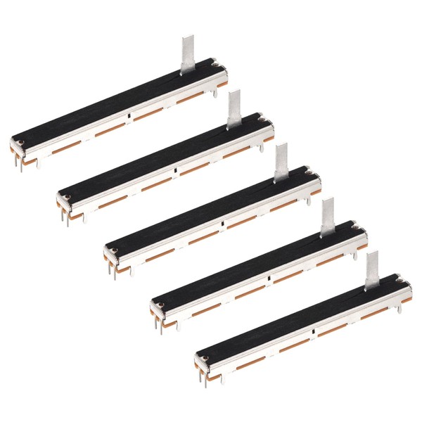 QUARKZMAN Pack of 5 Straight Double Linear Slider Potentiometer 10