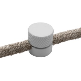 AMARCORDS - 3 aluminium ceiling pins with visible cable adjustment. Ceiling mounting for lamps and suspensions. Colour: WHITE