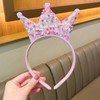 OIUUBBII Sparkly Crown Headband for Women Girls - Glitter Sequins