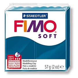 Staedtler FIMO Soft Polymer Clay - -Oven Bake Clay for Jewelry, Sculpting, Crafting, Calypso Blue 8020-31