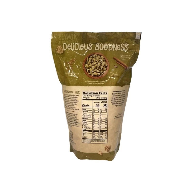 Nature's Path Organic PUMPKIN SEED + FLAX Granola Fiber Protein