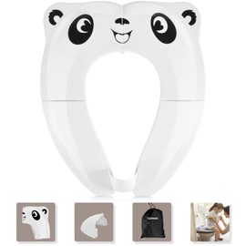 Foldable toilet seat for children