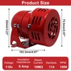 S SYDIEN Motor Siren Red 1Pc AC 110V 114dB Industry