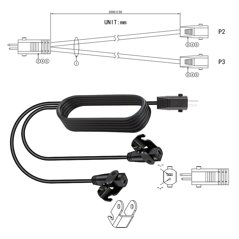 Universal Recliner Power Supply - AC/DC Switching Adapter, 2-Pin 29V
