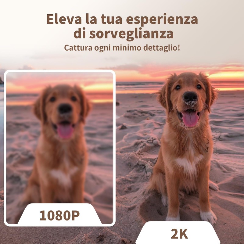 Alaga 2K Indoor Camera with AI Detection for Humans &