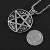 HZMAN Supernatural Devils Trap Symbol Sigil Stainless Steel Pendant Necklace